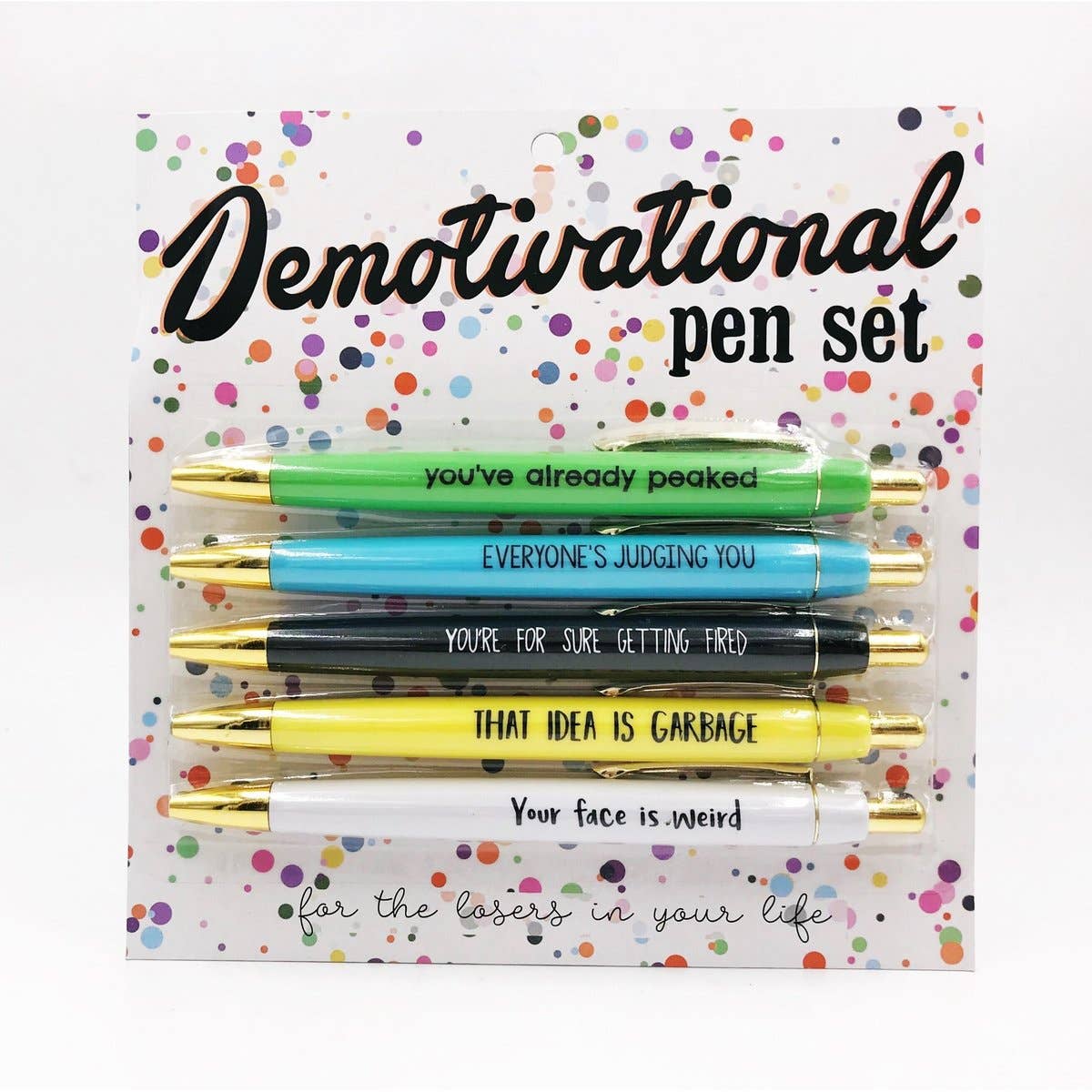 Insult Pen Set (Pack Of 5)